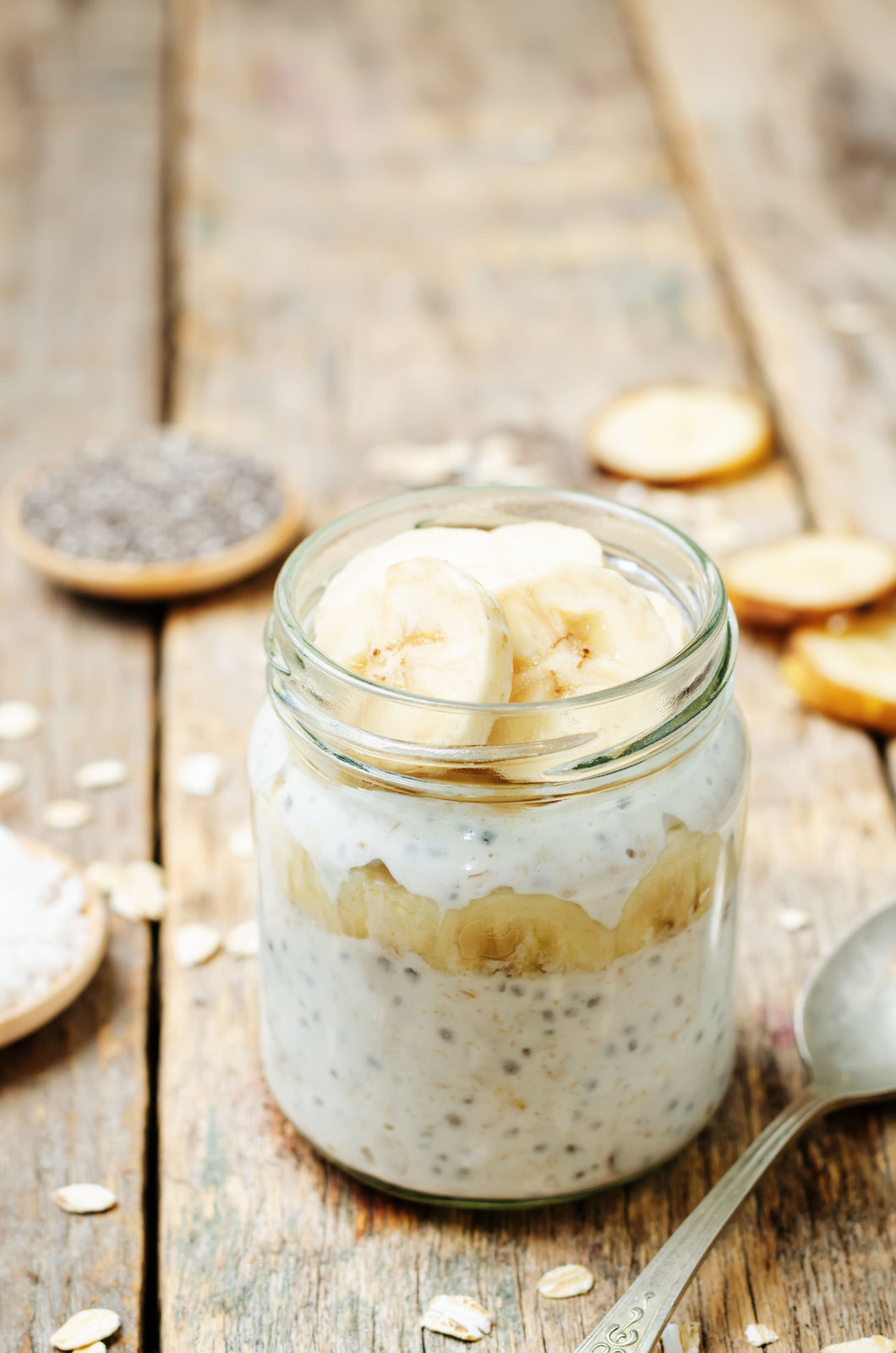 Cinnamon Roll or Peanut Butter Banana Overnight Oats (MONDAY DELIVERY)